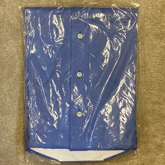 Tom James Royal Classic Oxford Dress Shirt - Neck 16 - NWT - Picture 3 of 4